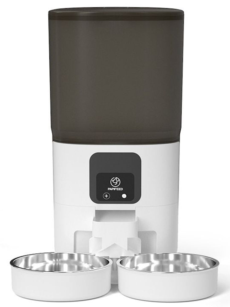 Papifeed Double Bowl Automatic Feeder Cat Dog Food Pet Timing Visual Intelligent Feeding Machine Large Capacity