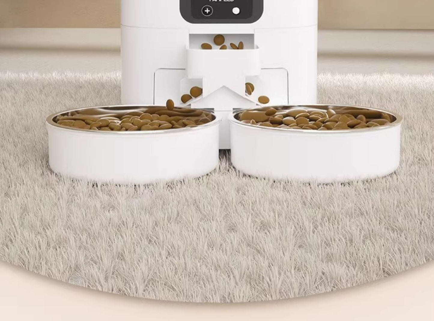 Papifeed Double Bowl Automatic Feeder Cat Dog Food Pet Timing Visual Intelligent Feeding Machine Large Capacity
